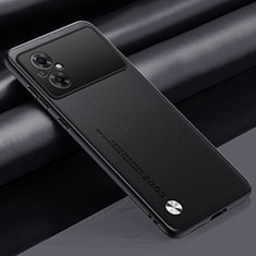 Funda Lujo Cuero Carcasa S01 para Xiaomi Poco M5 4G Negro