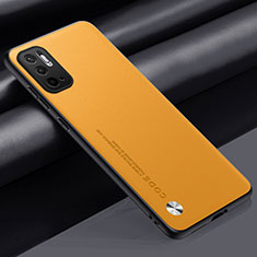 Funda Lujo Cuero Carcasa S01 para Xiaomi Redmi Note 11 SE 5G Amarillo