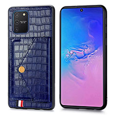 Funda Lujo Cuero Carcasa S01D para Samsung Galaxy S10 Lite Azul