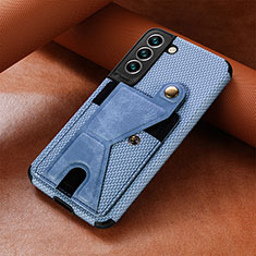 Funda Lujo Cuero Carcasa S01D para Samsung Galaxy S23 5G Azul