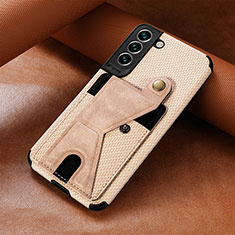 Funda Lujo Cuero Carcasa S01D para Samsung Galaxy S23 5G Oro