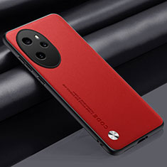 Funda Lujo Cuero Carcasa S02 para Huawei Honor 100 Pro 5G Rojo