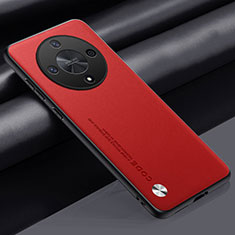 Funda Lujo Cuero Carcasa S02 para Huawei Honor X9b 5G Rojo