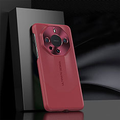 Funda Lujo Cuero Carcasa S02 para Huawei Mate 60 RS Ultimate Rojo