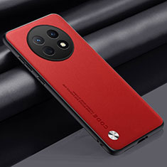 Funda Lujo Cuero Carcasa S02 para Huawei Nova Y91 Rojo