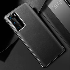 Funda Lujo Cuero Carcasa S02 para Huawei P40 Pro Negro