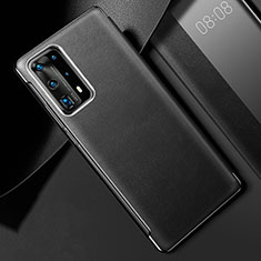 Funda Lujo Cuero Carcasa S02 para Huawei P40 Pro+ Plus Negro