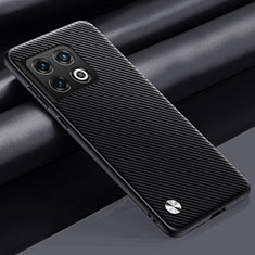 Funda Lujo Cuero Carcasa S02 para OnePlus 10 Pro 5G Gris Oscuro