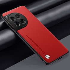 Funda Lujo Cuero Carcasa S02 para OnePlus 12 5G Rojo