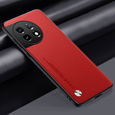 Funda Lujo Cuero Carcasa S02 para OnePlus Ace 2 5G Rojo