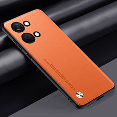 Funda Lujo Cuero Carcasa S02 para OnePlus Ace 2V 5G Naranja
