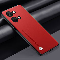 Funda Lujo Cuero Carcasa S02 para OnePlus Ace 2V 5G Rojo