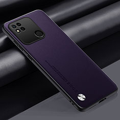 Funda Lujo Cuero Carcasa S02 para Xiaomi POCO C3 Morado