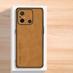 Funda Lujo Cuero Carcasa S02 para Xiaomi Redmi 11A 4G Marron