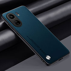 Funda Lujo Cuero Carcasa S02 para Xiaomi Redmi 13C Azul