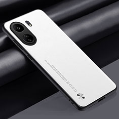 Funda Lujo Cuero Carcasa S02 para Xiaomi Redmi 13C Blanco