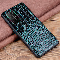 Funda Lujo Cuero Carcasa S03 para Huawei Honor 30S Azul