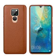 Funda Lujo Cuero Carcasa S03 para Huawei Mate 20 Marron