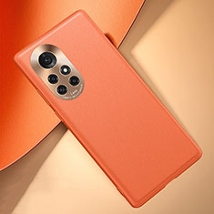Funda Lujo Cuero Carcasa S03 para Huawei Nova 8 Pro 5G Naranja