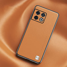 Funda Lujo Cuero Carcasa S03 para OnePlus 10 Pro 5G Naranja