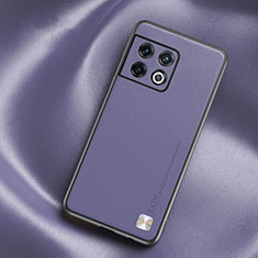 Funda Lujo Cuero Carcasa S03 para OnePlus 10 Pro 5G Purpura Claro
