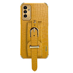 Funda Lujo Cuero Carcasa S03 para Samsung Galaxy A04s Amarillo