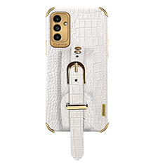 Funda Lujo Cuero Carcasa S03 para Samsung Galaxy A04s Blanco