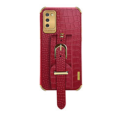 Funda Lujo Cuero Carcasa S03 para Samsung Galaxy M02s Rojo