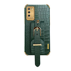 Funda Lujo Cuero Carcasa S03 para Samsung Galaxy M02s Verde