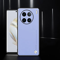 Funda Lujo Cuero Carcasa S03 para Vivo X90 Pro 5G Purpura Claro