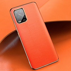Funda Lujo Cuero Carcasa S03 para Xiaomi Mi 10 Lite Naranja