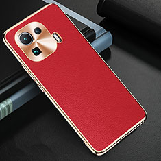 Funda Lujo Cuero Carcasa S03 para Xiaomi Mi 11 Pro 5G Rojo