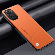 Funda Lujo Cuero Carcasa S03 para Xiaomi Mi 11i 5G Naranja
