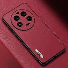 Funda Lujo Cuero Carcasa S03 para Xiaomi Mi 13 Ultra 5G Rojo