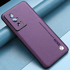 Funda Lujo Cuero Carcasa S03 para Xiaomi Poco F5 Pro 5G Purpura Claro