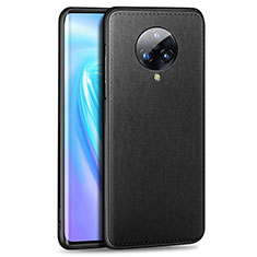 Funda Lujo Cuero Carcasa S04 para Vivo Nex 3S Negro