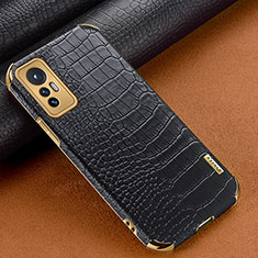 Funda Lujo Cuero Carcasa S04 para Xiaomi Mi 12S 5G Negro