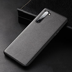 Funda Lujo Cuero Carcasa S05 para Oppo Find X2 Lite Negro