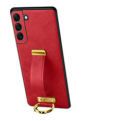 Funda Lujo Cuero Carcasa S05 para Samsung Galaxy S21 Plus 5G Rojo