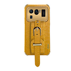 Funda Lujo Cuero Carcasa S05 para Xiaomi Mi 11 Ultra 5G Amarillo