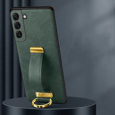 Funda Lujo Cuero Carcasa S06 para Samsung Galaxy S21 5G Verde