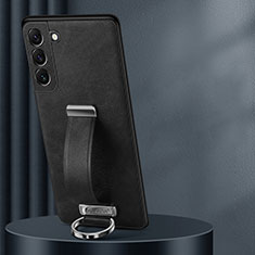 Funda Lujo Cuero Carcasa S06 para Samsung Galaxy S22 Plus 5G Negro