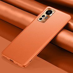 Funda Lujo Cuero Carcasa S06 para Xiaomi Mi 12 Pro 5G Naranja