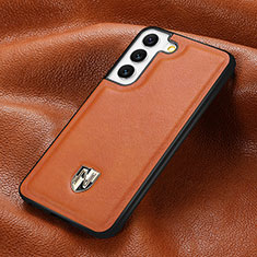 Funda Lujo Cuero Carcasa S06D para Samsung Galaxy S23 Plus 5G Naranja