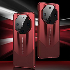 Funda Lujo Cuero Carcasa S07 para Huawei Mate 60 Pro Rojo