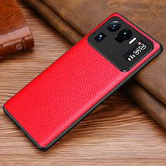 Funda Lujo Cuero Carcasa S07 para Xiaomi Mi 11 Ultra 5G Rojo