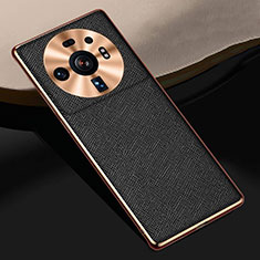 Funda Lujo Cuero Carcasa S09 para Xiaomi Mi 12 Ultra 5G Negro