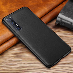 Funda Lujo Cuero Carcasa S10 para Oppo Find X2 Neo Negro