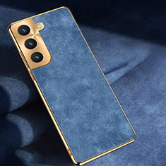 Funda Lujo Cuero Carcasa TB1 para Samsung Galaxy S24 Plus 5G Azul