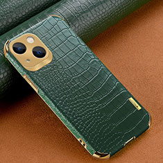 Funda Lujo Cuero Carcasa XD1 para Apple iPhone 14 Plus Verde